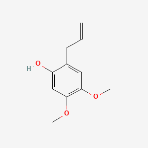 Chemical structure of 2-Allyl-4,5-dimethoxyphenol