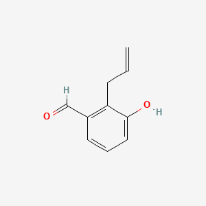 Chemical structure of 2-allyl-3-hydroxybenzaldehyde