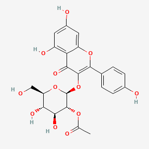Chemical structure of 2''-Acetylastragalin