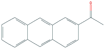 Chemical structure of 2-Acetylanthracene