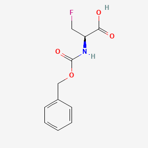 Chemical structure of 2-Acetamido-3-(3-fluoro-4-hydroxyphenyl)propanoic acid