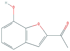 Chemical structure of 2-Acetyl-7-hydroxybenzofuran