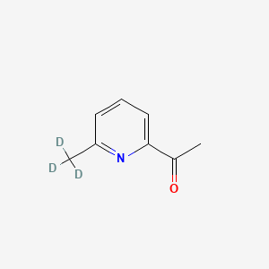Chemical structure of 2-Acetyl-6-(methyl-d3)-pyridine