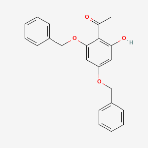 Chemical structure of 2-Acetyl-3,5-bis(benzyloxy)phenol