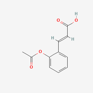 Chemical structure of 2-Acetoxycinnamic Acid