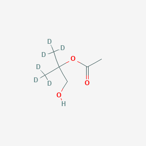 Chemical structure of 2-Acetoxy-2-methyl-1-propanol-d6