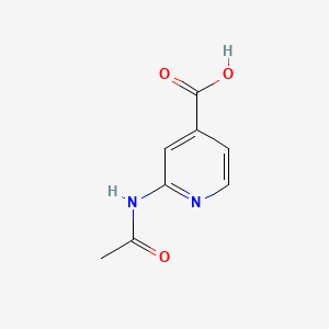 Chemical structure of 2-acetamidopyridine-4-carboxylic acid