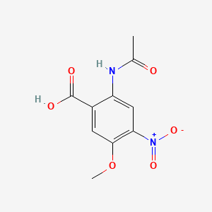Chemical structure of 2-Acetamido-5-methoxy-4-nitrobenzoic Acid