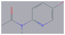 Chemical structure of 2-Acetamido-5-fluoropyridine