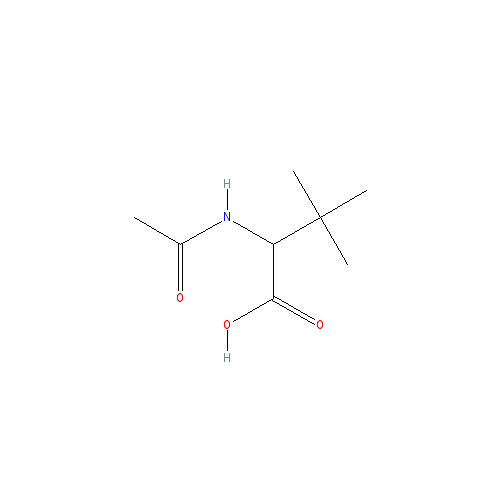 Chemical structure of 2-Acetamido-3,3-dimethylbutanoic acid
