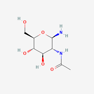 Chemical structure of 2-Acetamido-2-deoxy-β-D-glucosylamine