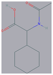 Chemical structure of 2-Acetamido-2-cyclohexylacetic acid