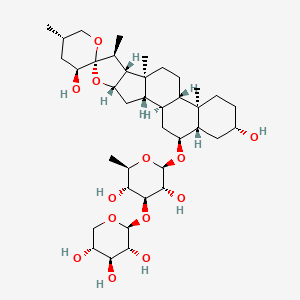 Chemical structure of 25-Epitorvoside D
