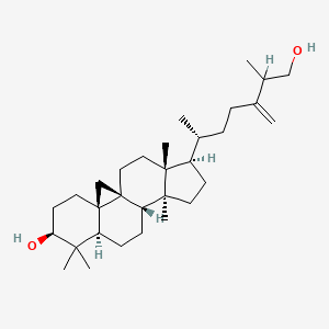 Chemical structure of 24-Methylenecycloartane-3β,26-diol