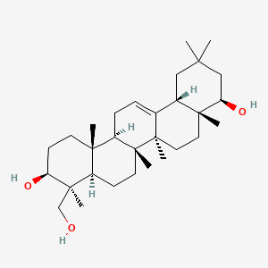 Chemical structure of 24,25-Dihydroxydammar-20-en-3-one