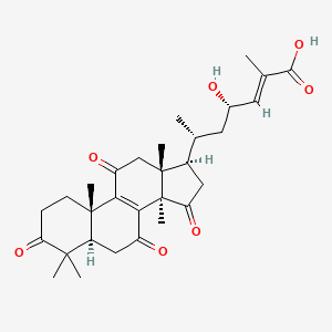 Chemical structure of 23S-hydroxyl-11,15-dioxo-ganoderic acid DM