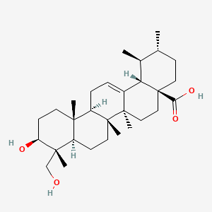 Chemical structure of 23-Hydroxyursolic acid
