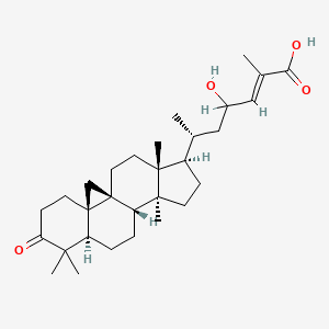 Chemical structure of 23-Hydroxymangiferonic acid