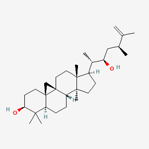 Chemical structure of 22-Hydroxycyclolaudenol
