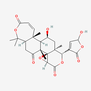 Chemical structure of 21,23-Dihydro-23-hydroxy-21-oxozapoterin