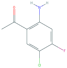 Chemical structure of 2’-Amino-5’-chloro-4’-fluoroacetophenone