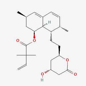 Chemical structure of 2’’-Desethyl-2’’-vinyl Simvastatin