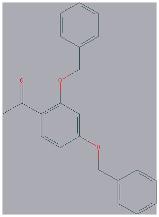Chemical structure of 2’,4’-Bis(benzyloxy)acetophenone