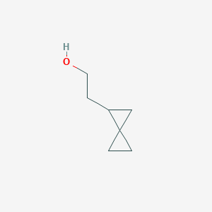 Chemical structure of 2-{Spiro[2.2]pentan-1-yl}ethan-1-ol