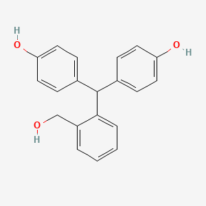 Chemical structure of 2-[Bis(4-hydroxyphenyl)methyl]benzyl Alcohol
