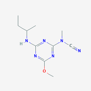 Chemical structure of 2-[4-(2-Pyrimidyl)-1-piperazinyl]acetohydrazide