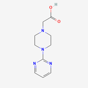 Chemical structure of (4-Pyrimidin-2-ylpiperazin-1-yl)acetic acid