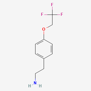Chemical structure of 2-[4-(2,2,2-Trifluoroethoxy)phenyl]ethylamine