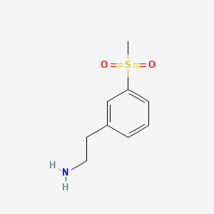 Chemical structure of 2-[3-(Methylsulfonyl)phenyl]ethylamine