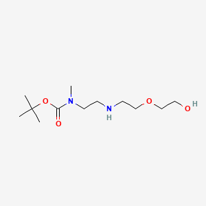 Chemical structure of 2-[2-[[2-[Boc(methyl)amino]ethyl]amino]ethoxy]ethanol
