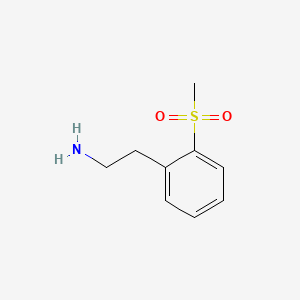 Chemical structure of 2-(Methylsulfonyl)benzeneethanamine