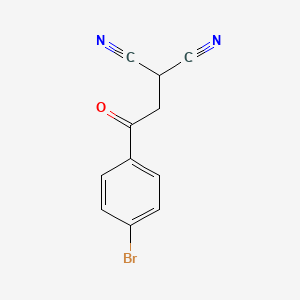 Chemical structure of 2-[2-(4-Bromophenyl)-2-oxoethyl]propanedinitrile