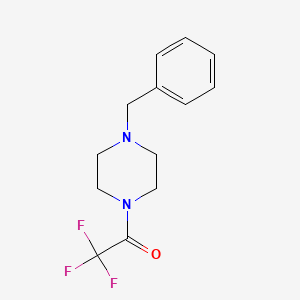 Chemical structure of 2-[(4R)-4-Isobutyl-4,5-dihydro-2-oxazolyl]-5-(trifluoromethyl)pyridine