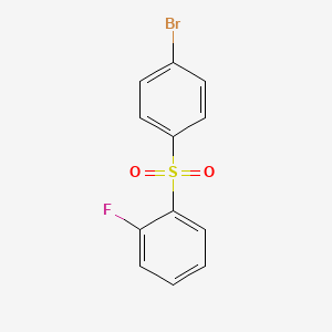 Chemical structure of 2-[(4-Bromophenyl)sulfonyl]fluorobenzene