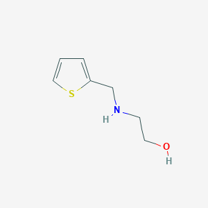 Chemical structure of 2-[(2-Thienylmethyl)Amino]Ethanol