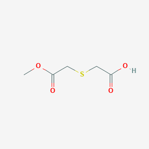 Chemical structure of 2-[(2-Methoxy-2-oxoethyl)sulfanyl]acetic acid