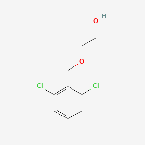 Chemical structure of 2-[(2,6-Dichlorobenzyl)oxy]ethanol-d4