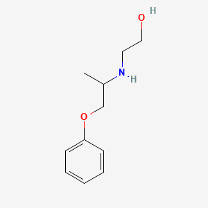 Chemical structure of 2-[(1-Methyl-2-Phenoxyethyl)Amino]Ethanol