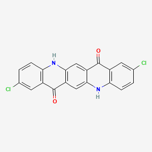 Chemical structure of 2,9-Dichlor-lin·-trans-chinacridon