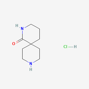 Chemical structure of 2,9-Diazaspiro[5.5]undecan-1-one hydrochloride