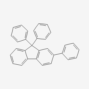 Chemical structure of 2,9,9-triphenyl-9H-fluorene