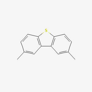 Chemical structure of 2,8-Dimethyldibenzothiophene