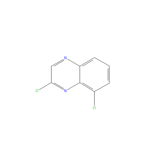 Chemical structure of 2,8-Dichloroquinoxaline