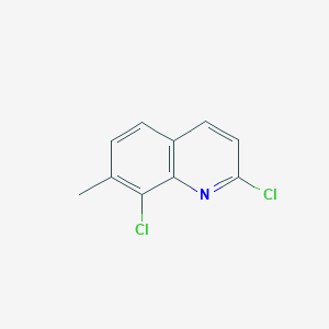 Chemical structure of 2,8-Dichloro-7-methylquinoline