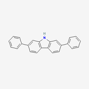 Chemical structure of 2,7-Diphenyl-9H-carbazole