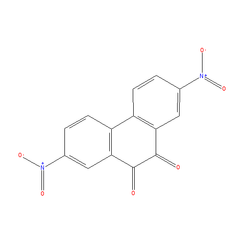 Chemical structure of 2,7-dinitrophenanthrene-9,10-dione